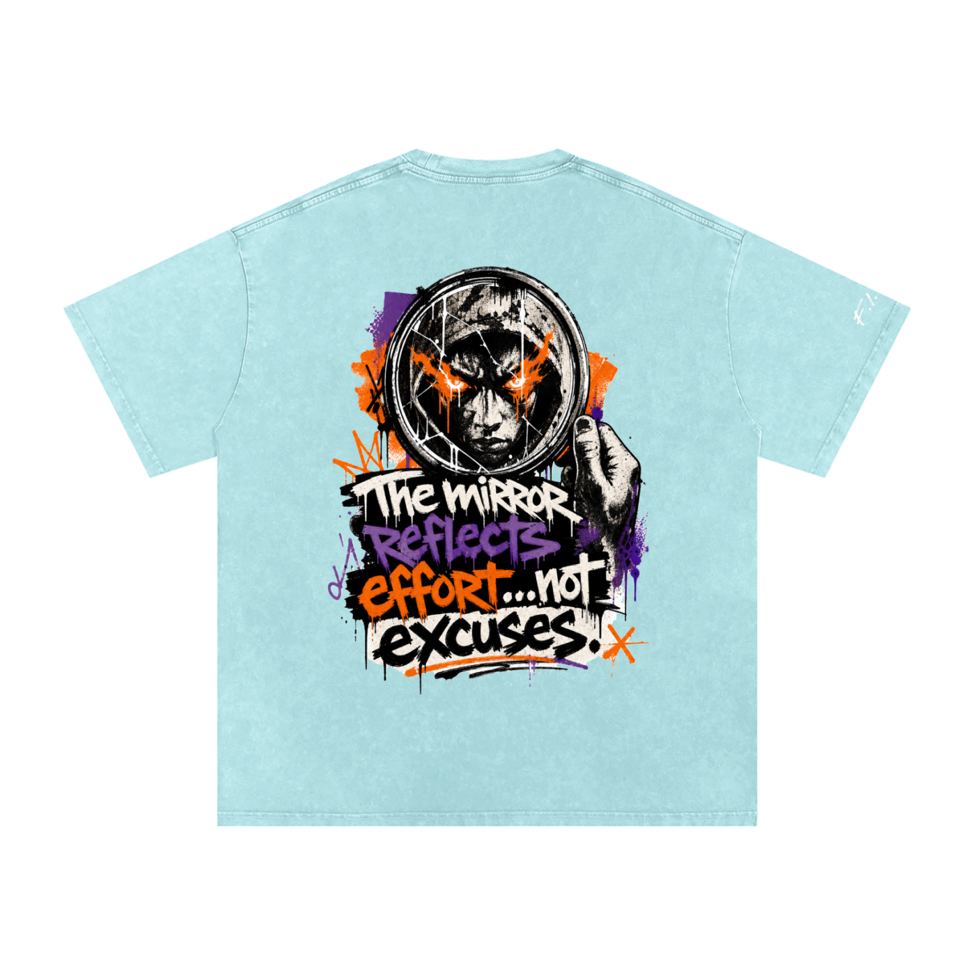 F.I.T.E Snow Washed Oversized Cotton T-Shirt(concrete)
