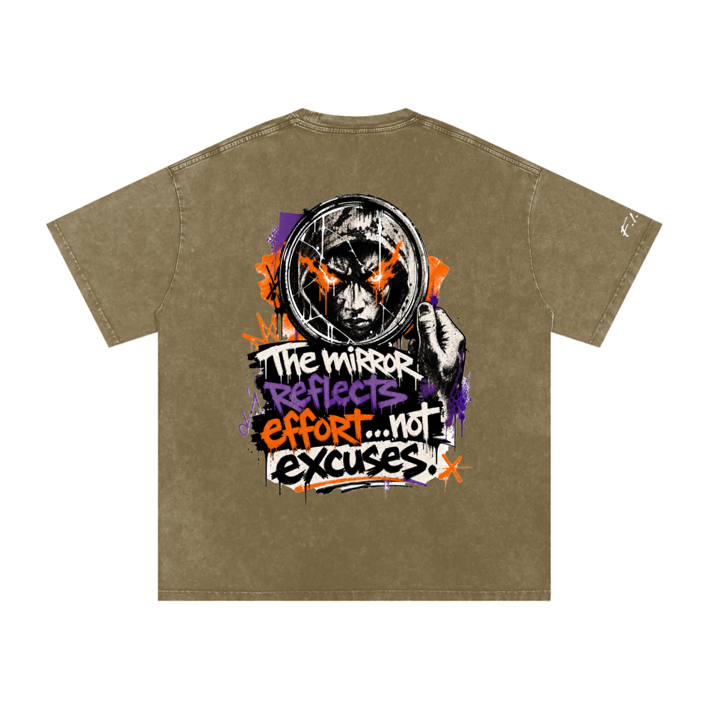 F.I.T.E Snow Washed Oversized Cotton T-Shirt(concrete)