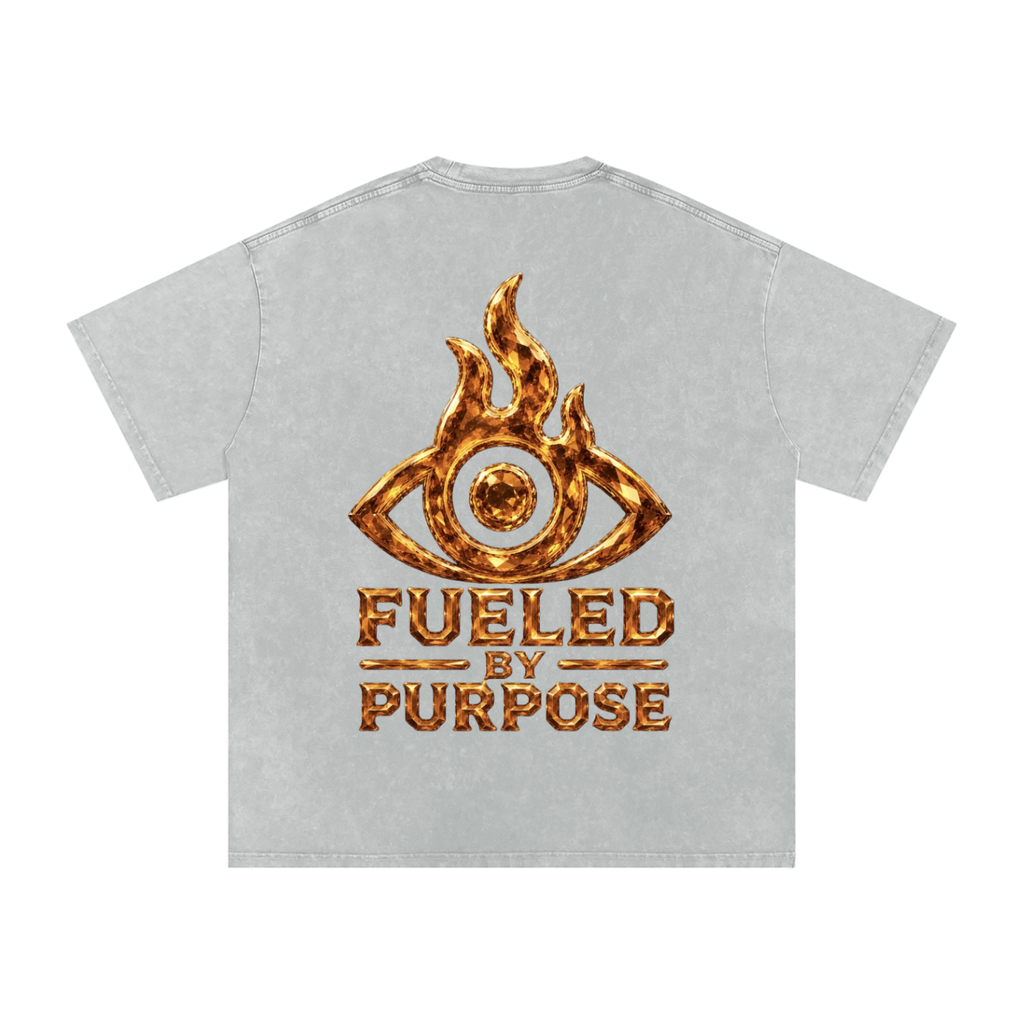 F.I.T.E Snow Washed Oversized Cotton T-Shirt(topaz)