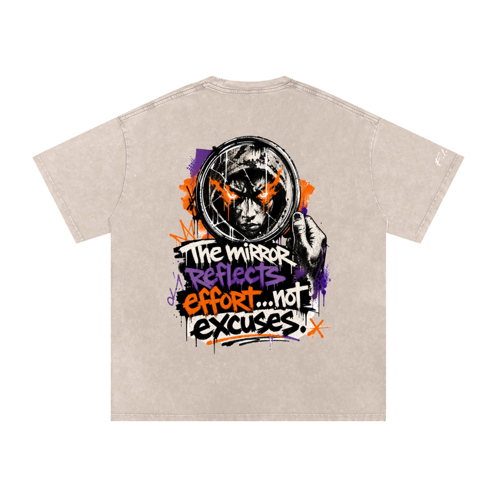 F.I.T.E Snow Washed Oversized Cotton T-Shirt(concrete)