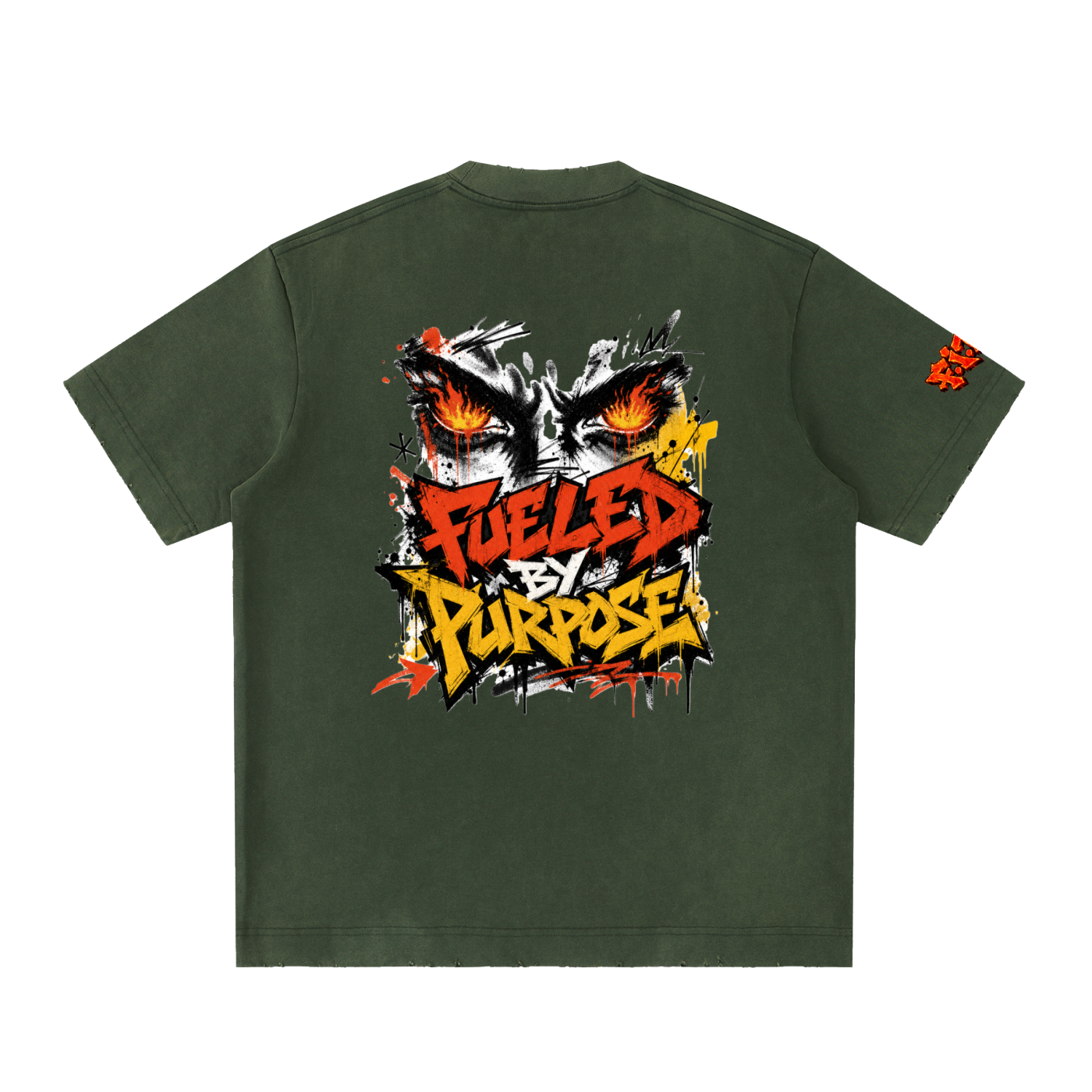 F.I.T.E Heavyweight Vintage Washed Frayed T-Shirt