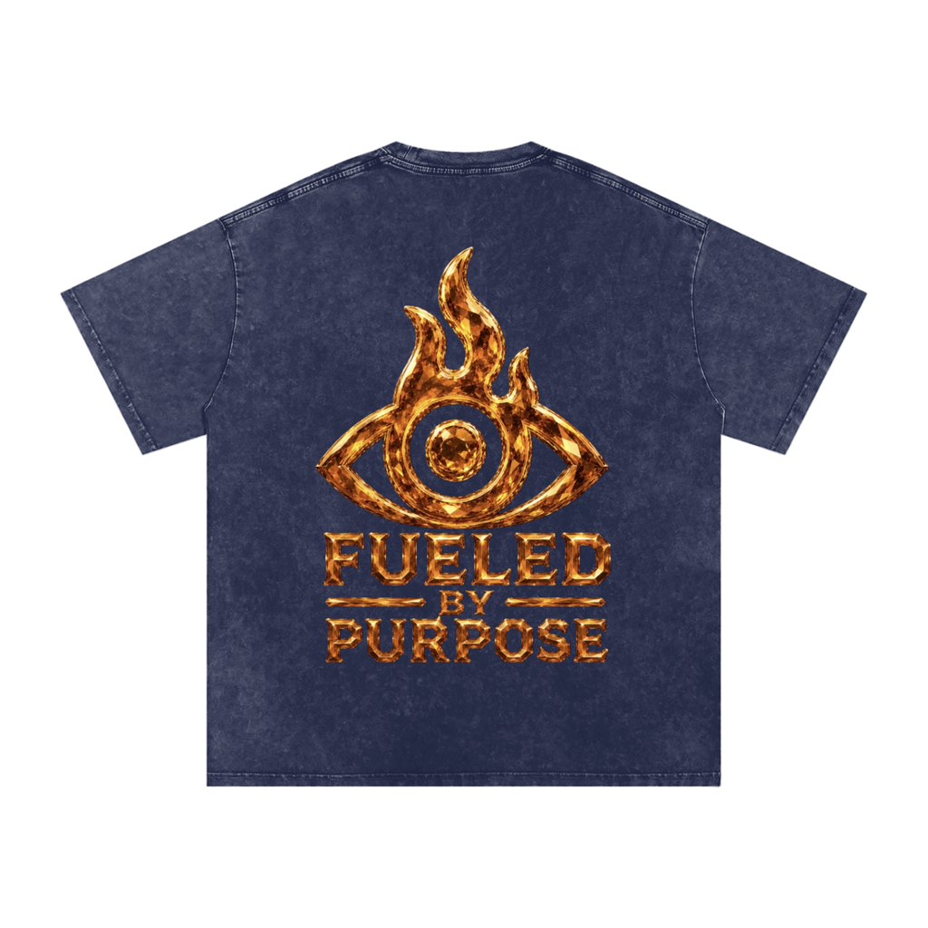 F.I.T.E Snow Washed Oversized Cotton T-Shirt(topaz)