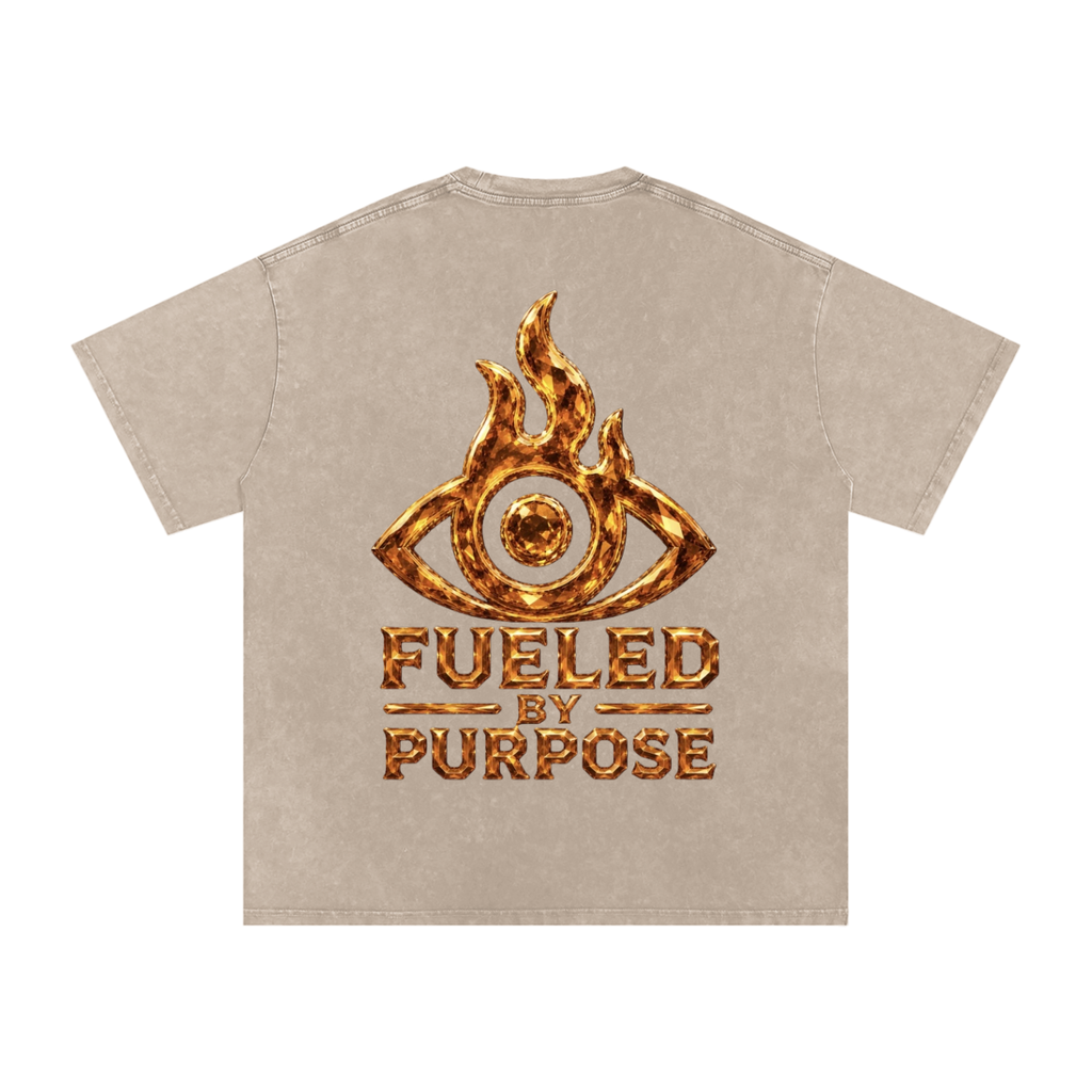 F.I.T.E Snow Washed Oversized Cotton T-Shirt(topaz)