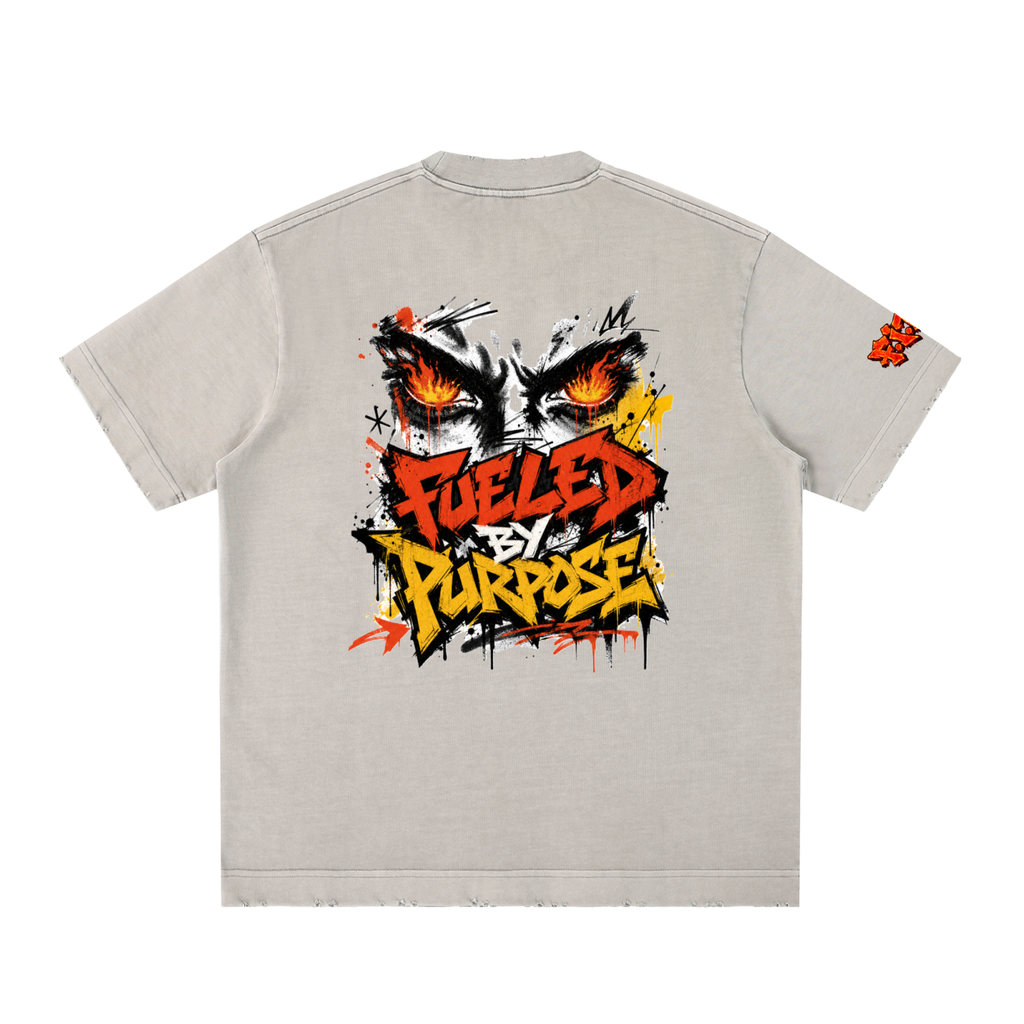 F.I.T.E Heavyweight Vintage Washed Frayed T-Shirt