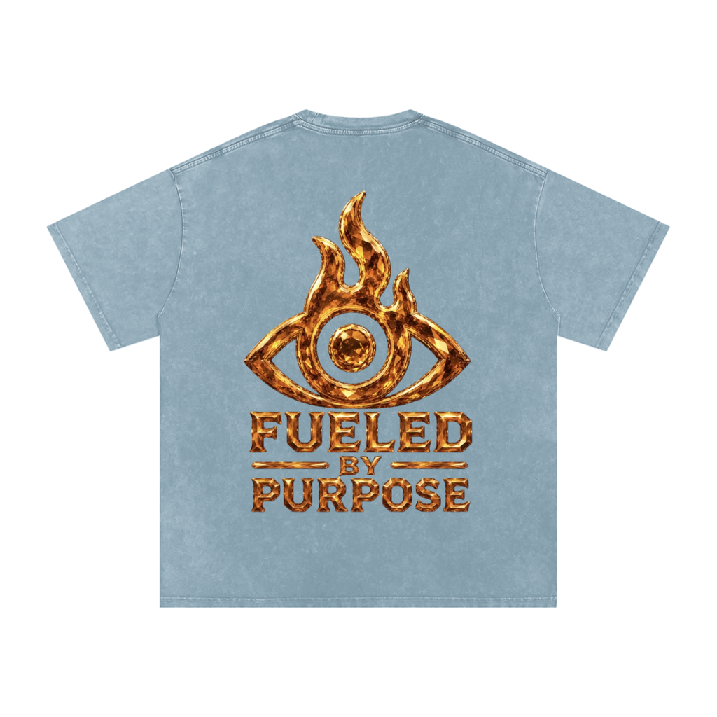 F.I.T.E Snow Washed Oversized Cotton T-Shirt(topaz)