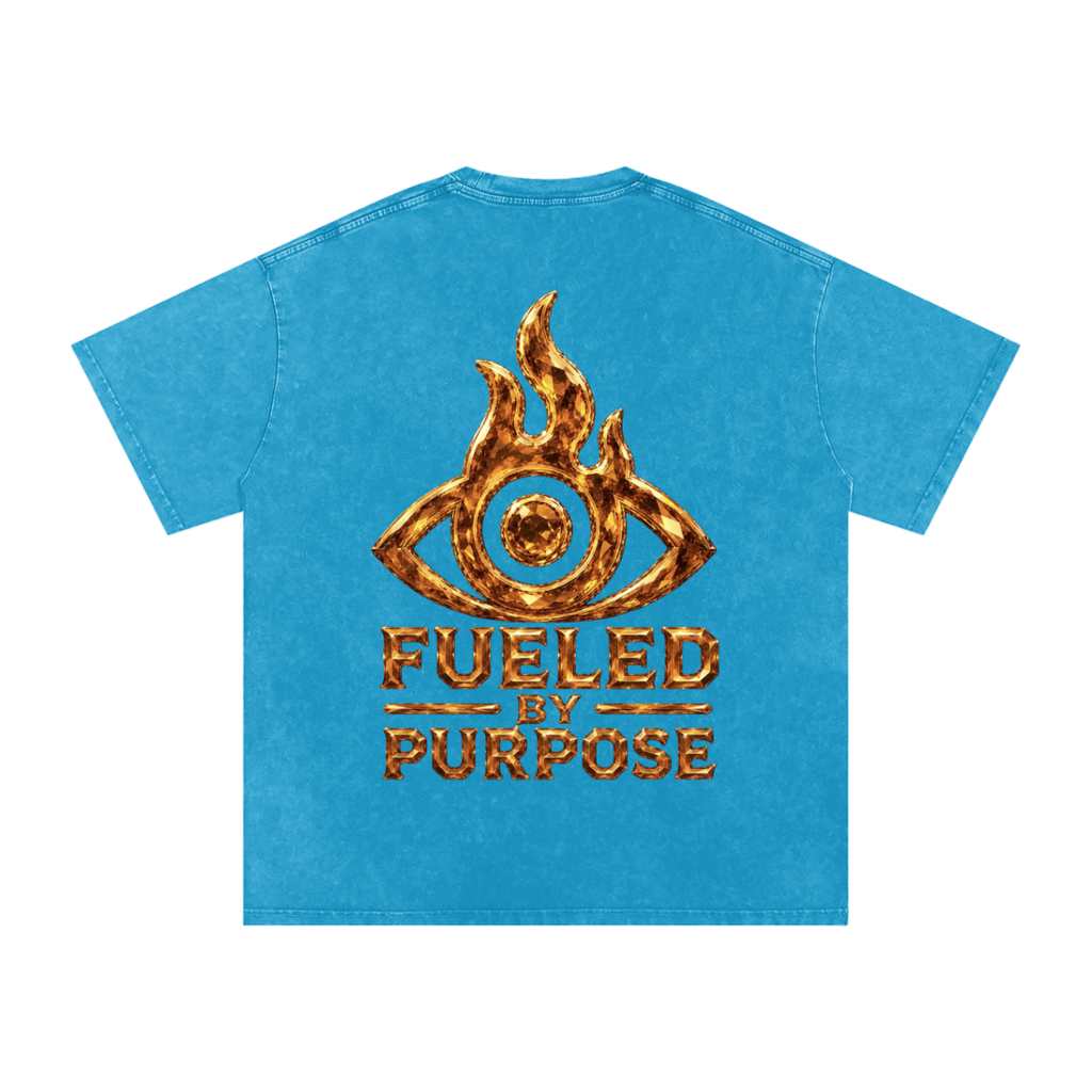 F.I.T.E Snow Washed Oversized Cotton T-Shirt(topaz)