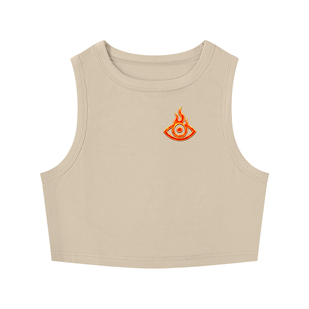 F.I.T.E Women's Tight Crewneck Crop Tank Top