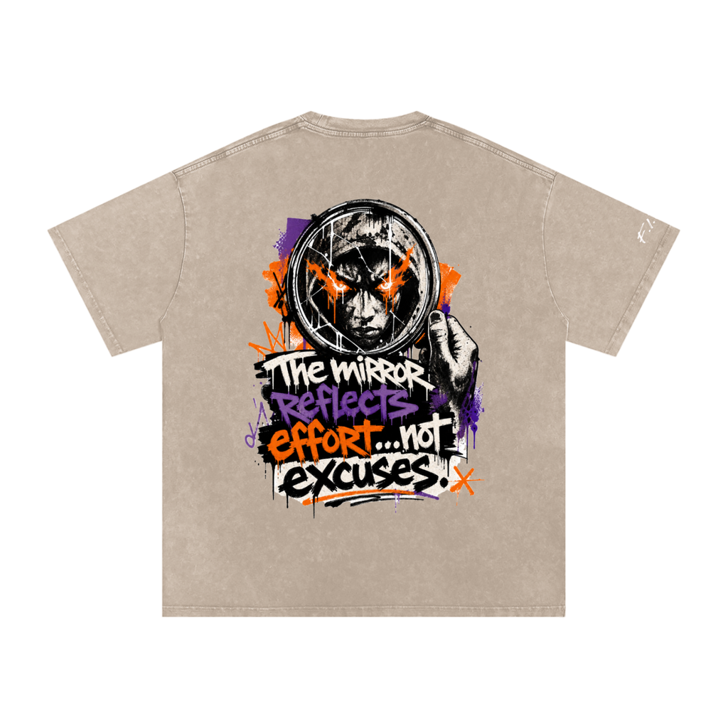 F.I.T.E Snow Washed Oversized Cotton T-Shirt(concrete)