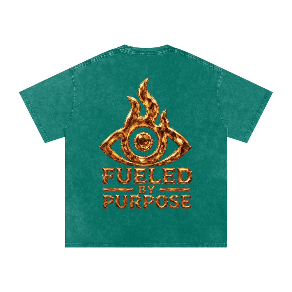 F.I.T.E Snow Washed Oversized Cotton T-Shirt(topaz)
