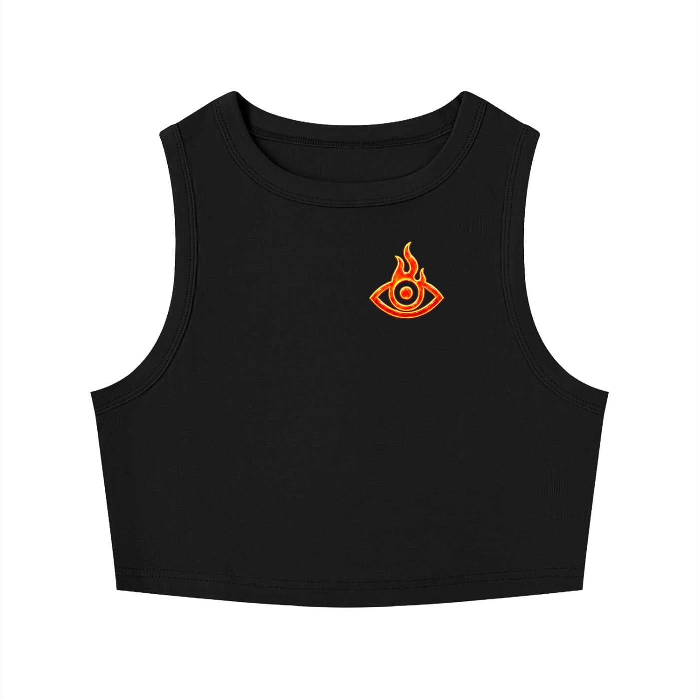 F.I.T.E Women's Tight Crewneck Crop Tank Top