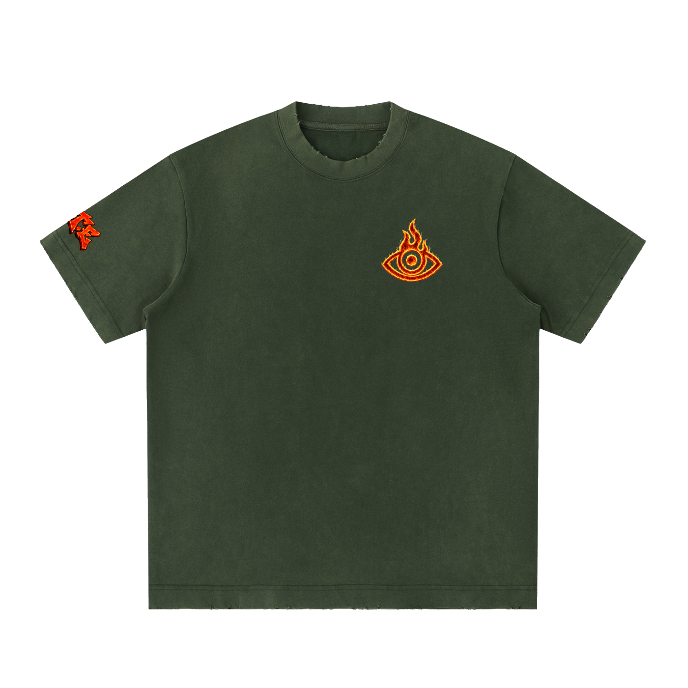 F.I.T.E Heavyweight Vintage Washed Frayed T-Shirt