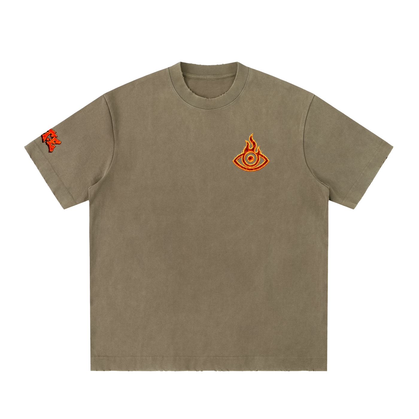 F.I.T.E Heavyweight Vintage Washed Frayed T-Shirt