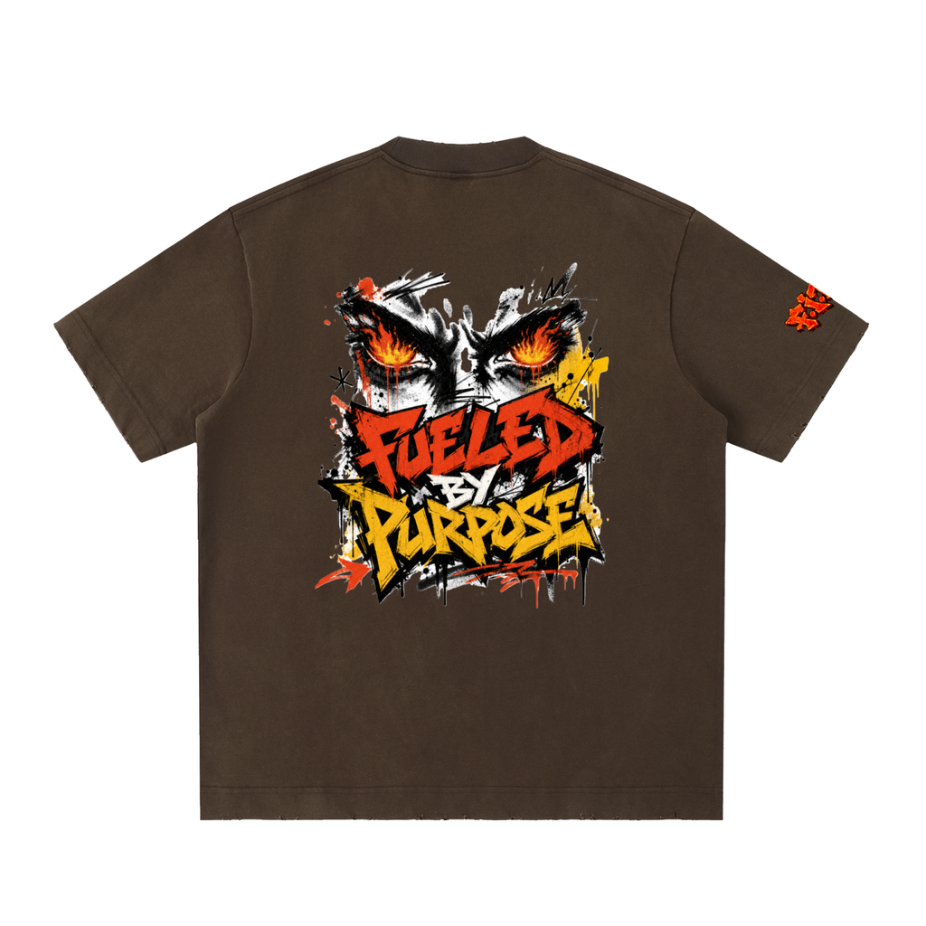 F.I.T.E Heavyweight Vintage Washed Frayed T-Shirt