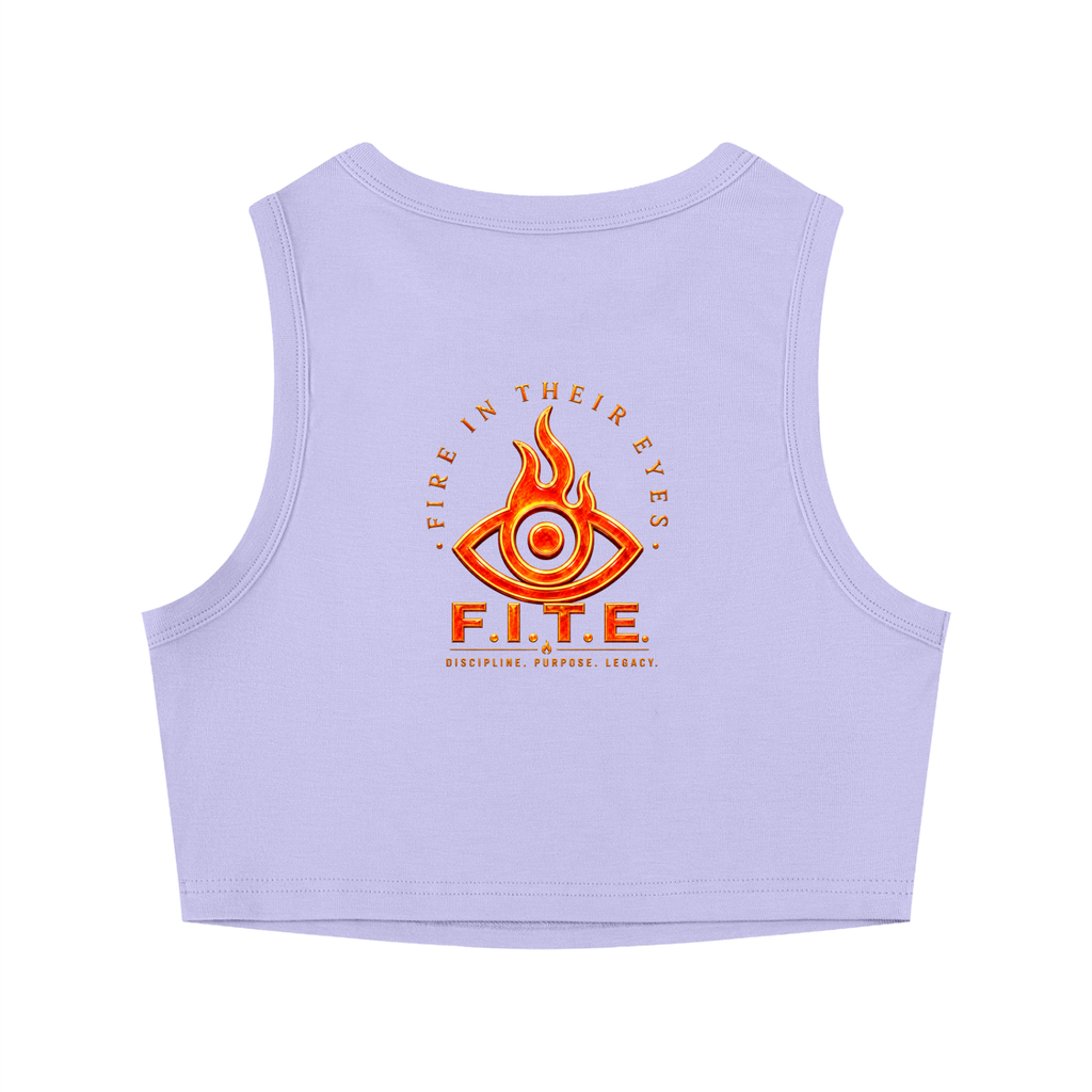 F.I.T.E Women's Tight Crewneck Crop Tank Top