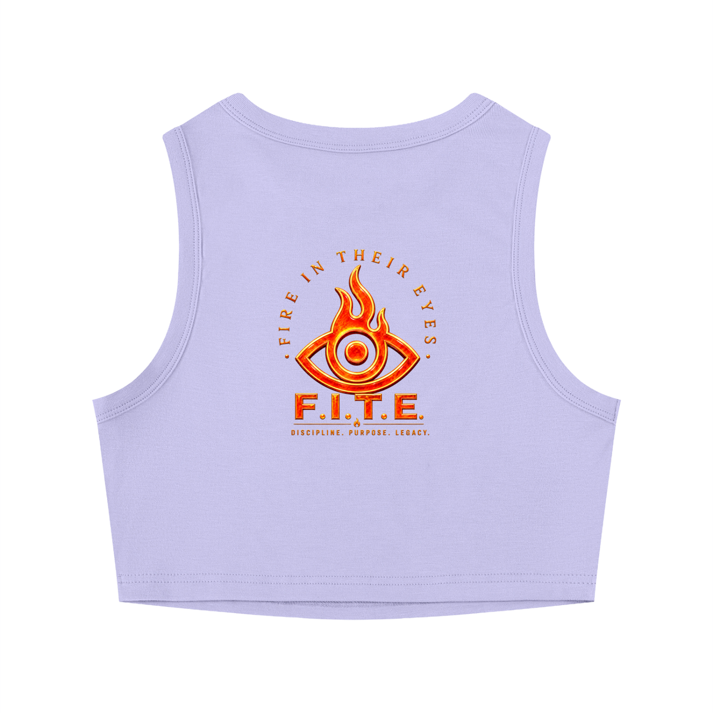 F.I.T.E Women's Tight Crewneck Crop Tank Top