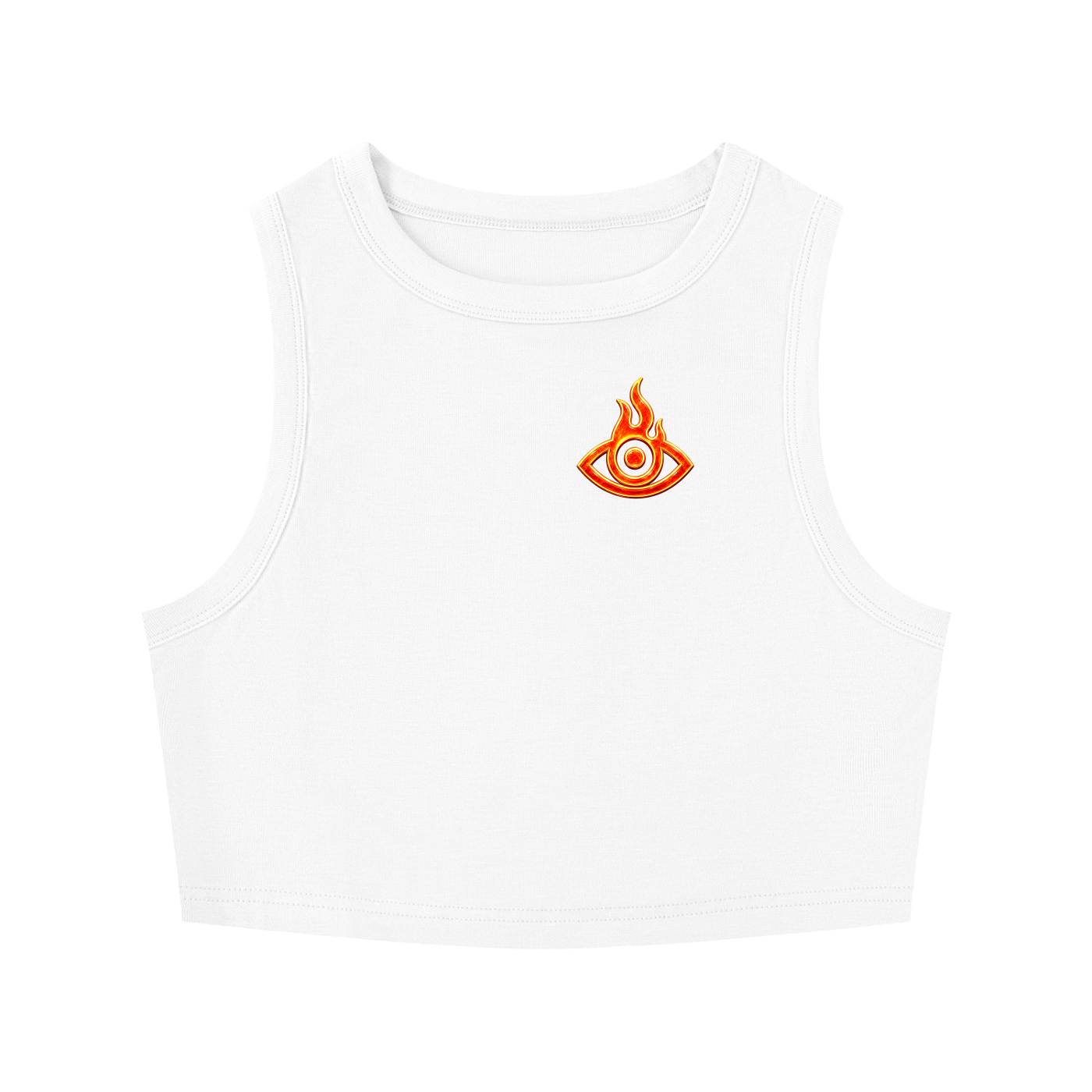 F.I.T.E Women's Tight Crewneck Crop Tank Top