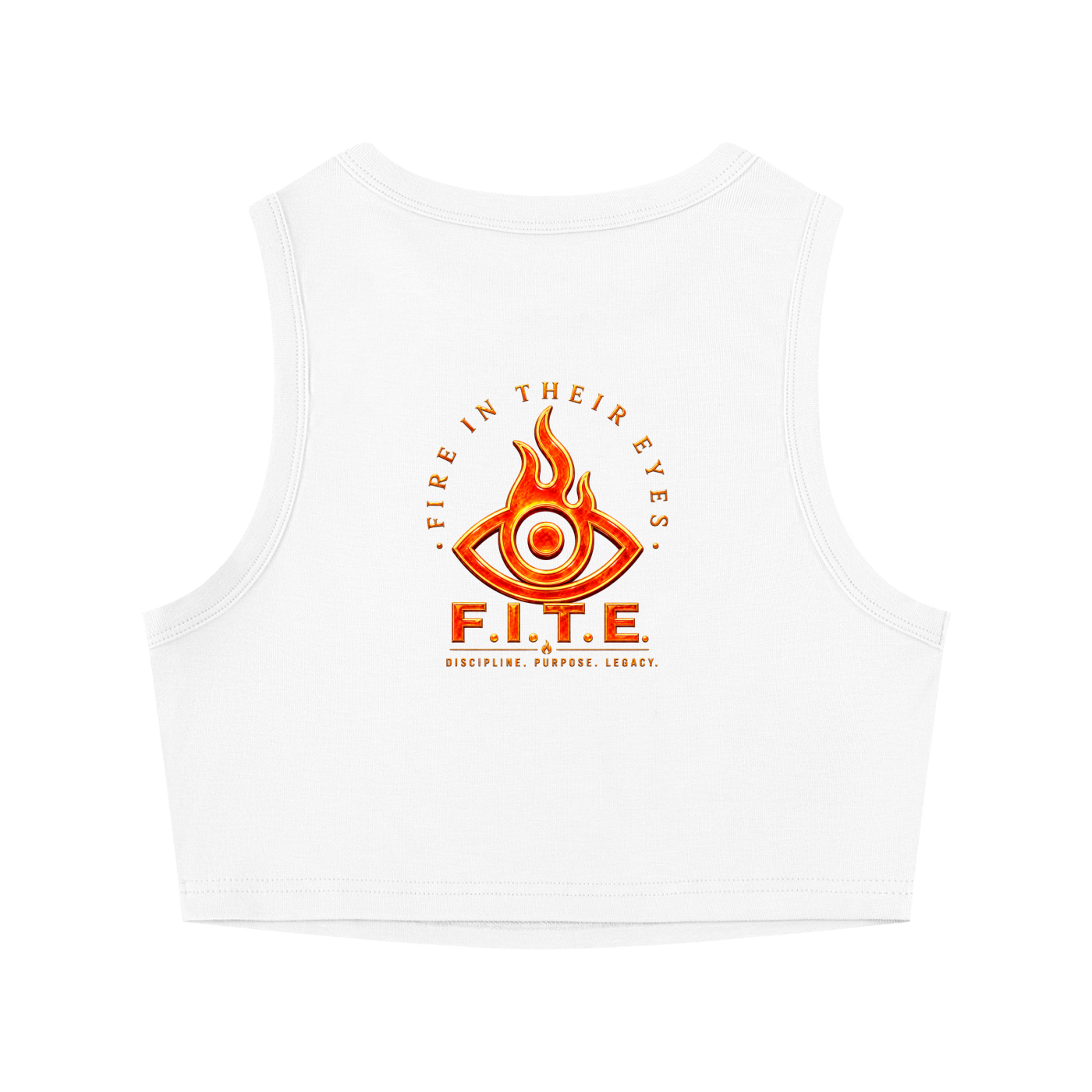 F.I.T.E Women's Tight Crewneck Crop Tank Top