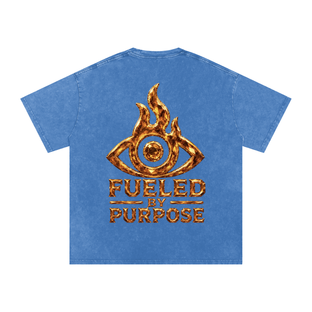 F.I.T.E Snow Washed Oversized Cotton T-Shirt(topaz)